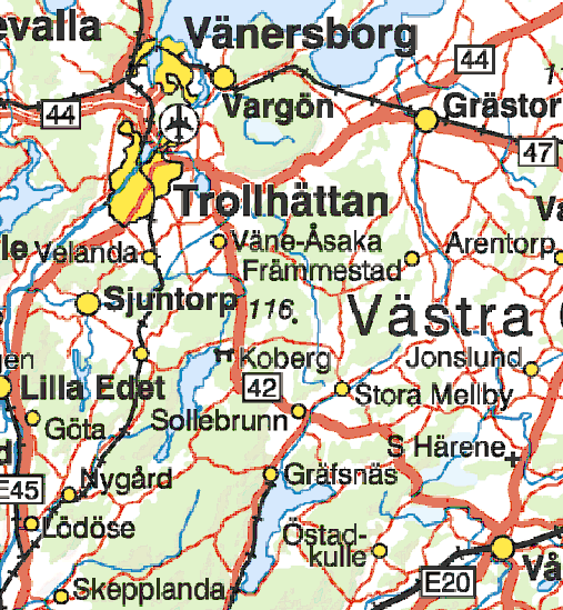 3 MATERIAL OCH METODER 3.1 Undersökningsområdet Studien är förlagd till Kobergs egendom i Västergötland, som ingår i Koberg och Gåsevadholms fideikommissaktiebolag (Fig. 3.1). Figur 3.