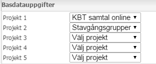 Registrera basdata och bakgrundsdata Avregistrera en patient I patientens basdata som nås genom Redigera basdata finns fält för att avregistrera patienten.