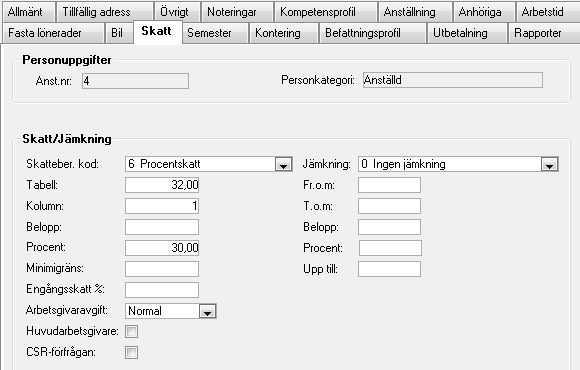 Inläsning av CSR fil Fr o m version 2009.02 finns möjlighet att skicka fil till skatteverket istället för diskett. Förfrågan kan göras löpande under året och även för det nya året.