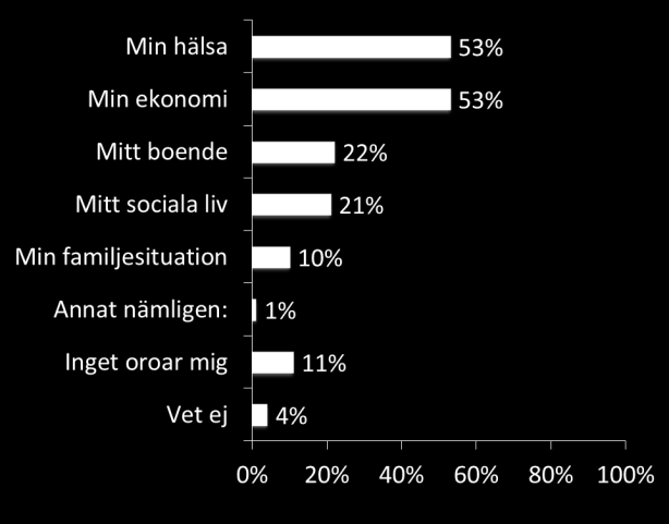 Vad oroar du dig mest för inför att bli ålderspensionär?