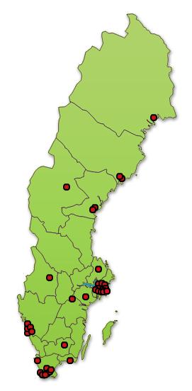 4.2 Enkätstudie för kontaktpersoner i svenska hållbara stadsdelsprojekt Syftet med denna enkät var att identifiera vilka aspekter som prioriterats i svenska hållbara stadsdelsprojekts planering.