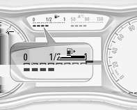 84 Instrument och reglage Högnivådisplay Varvräknare Bränslemätare Två trippmätare kan väljas för olika tripper. Välj sidan Färddator ; genom att trycka på Menu på blinkersspaken.