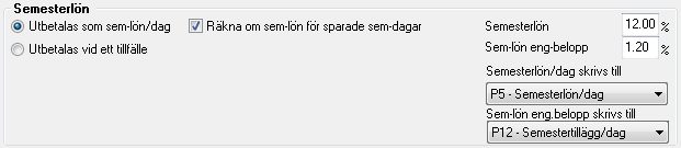 Egna anteckningar specifikt för din semesterberäkning: Observera att om du använder dig av brutna perioder, som inte överensstämmer med intjänandeåret, måste du justera intjänandeperiodens datum så