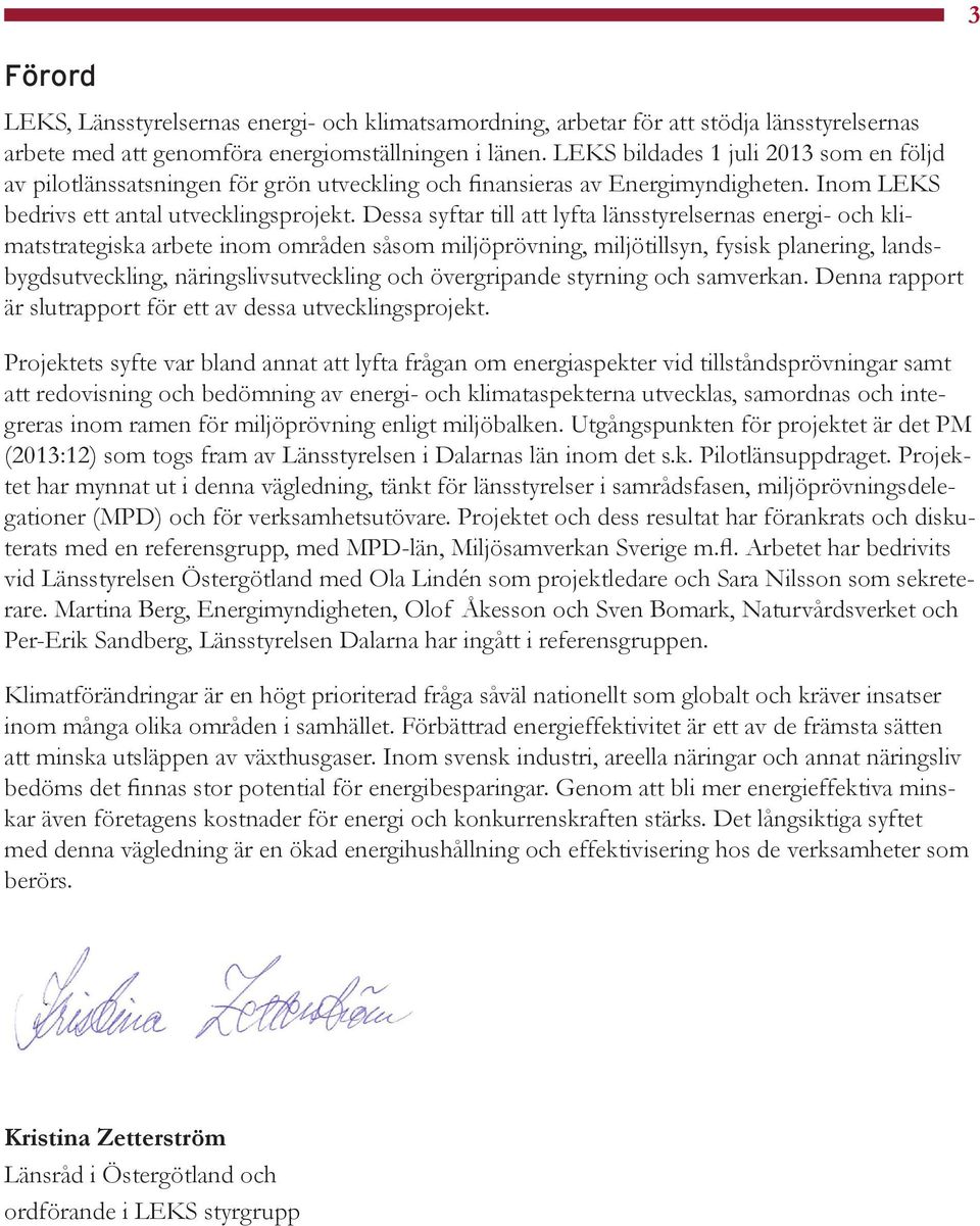 Dessa syftar till att lyfta länsstyrelsernas energi- och klimatstrategiska arbete inom områden såsom miljöprövning, miljötillsyn, fysisk planering, landsbygdsutveckling, näringslivsutveckling och