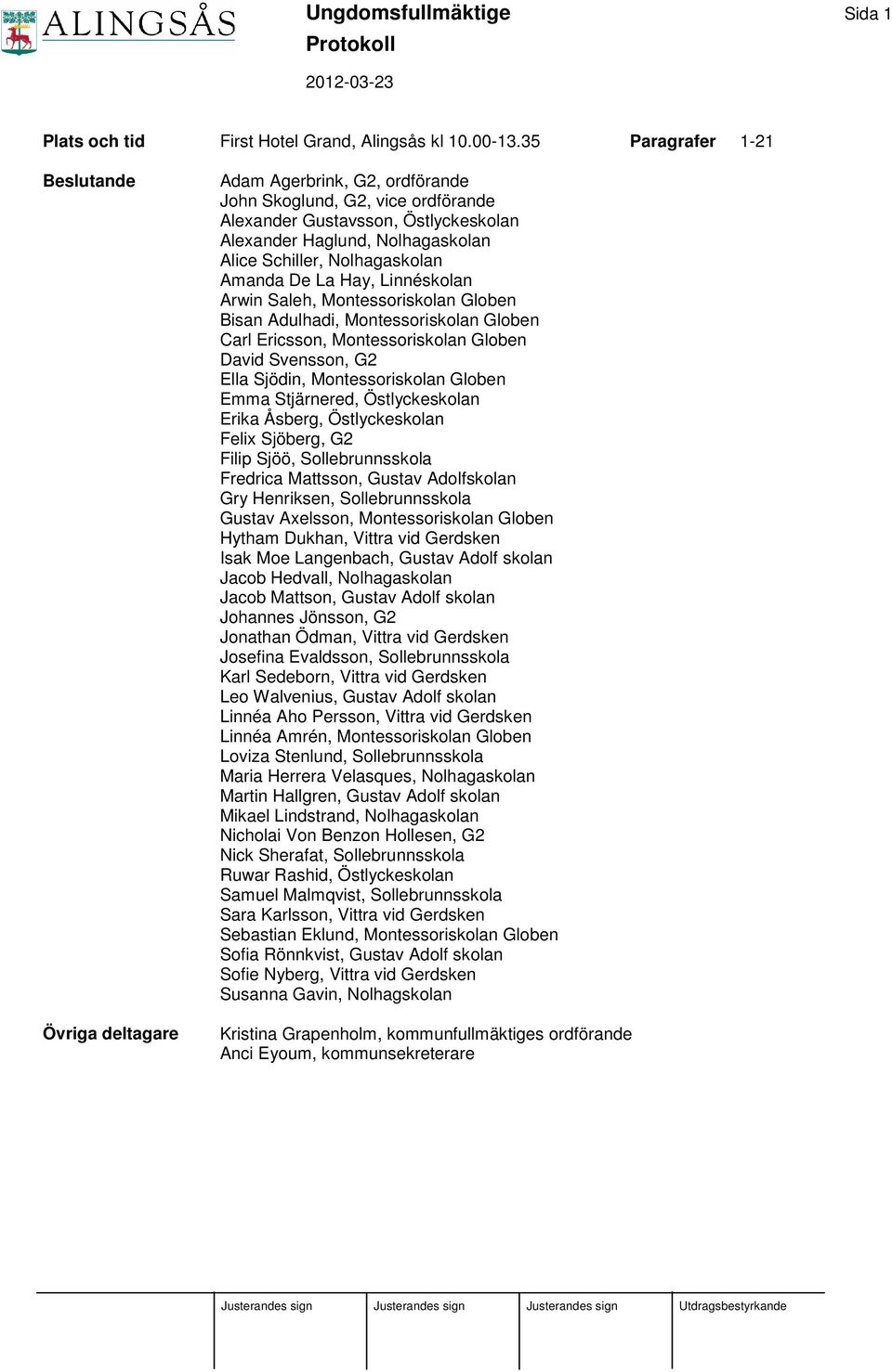 Nolhagaskolan Amanda De La Hay, Linnéskolan Arwin Saleh, Montessoriskolan Globen Bisan Adulhadi, Montessoriskolan Globen Carl Ericsson, Montessoriskolan Globen David Svensson, G2 Ella Sjödin,