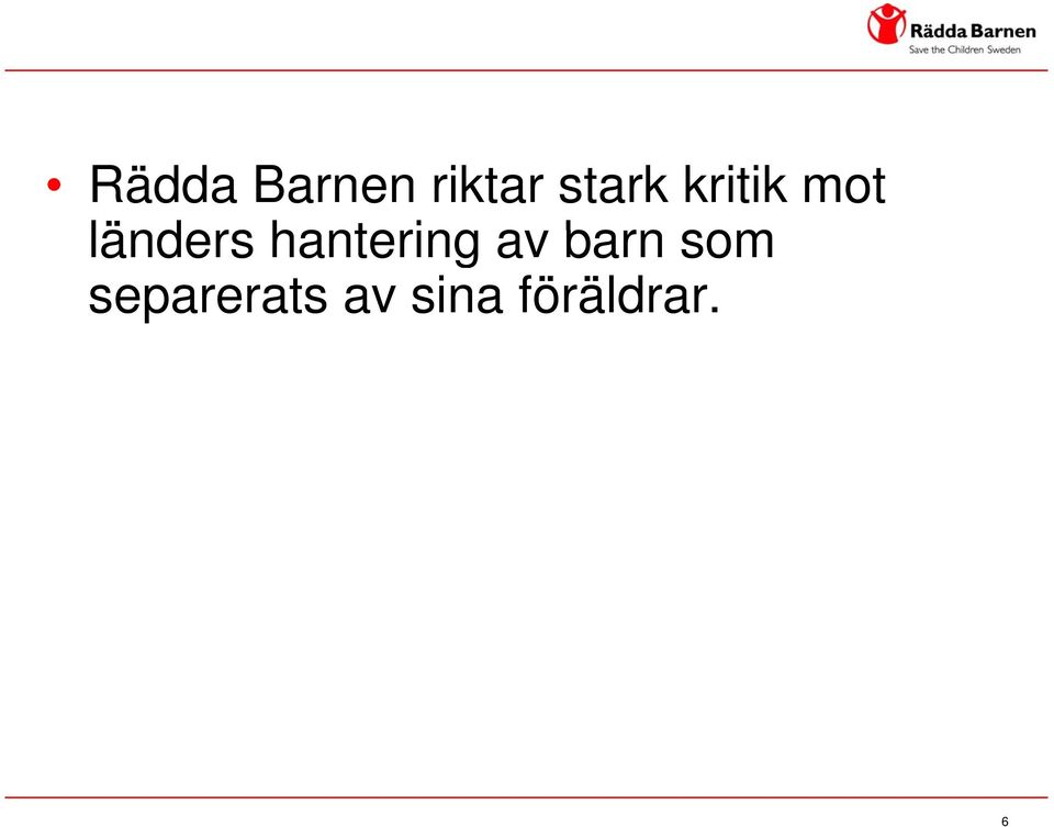 hantering av barn som