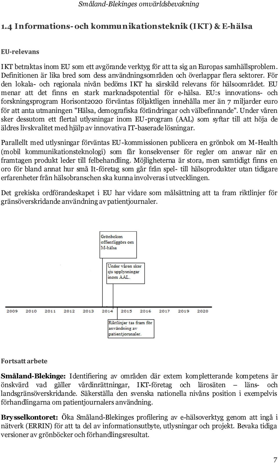 EU menar att det finns en stark marknadspotential för e-hälsa.