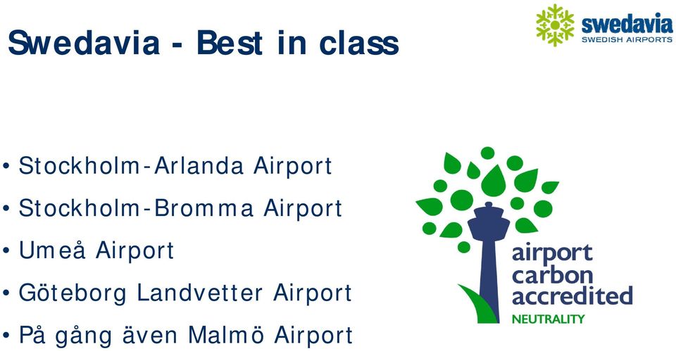Stockholm-Bromma Airport Umeå