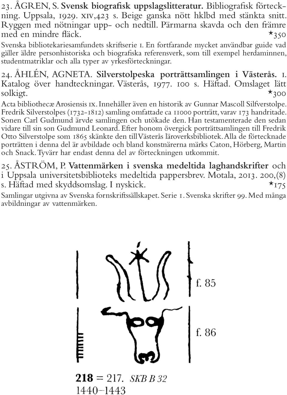 En fortfarande mycket användbar guide vad gäller äldre personhistoriska och biografiska referensverk, som till exempel herdaminnen, studentmatriklar och alla typer av yrkesförteckningar. 24.