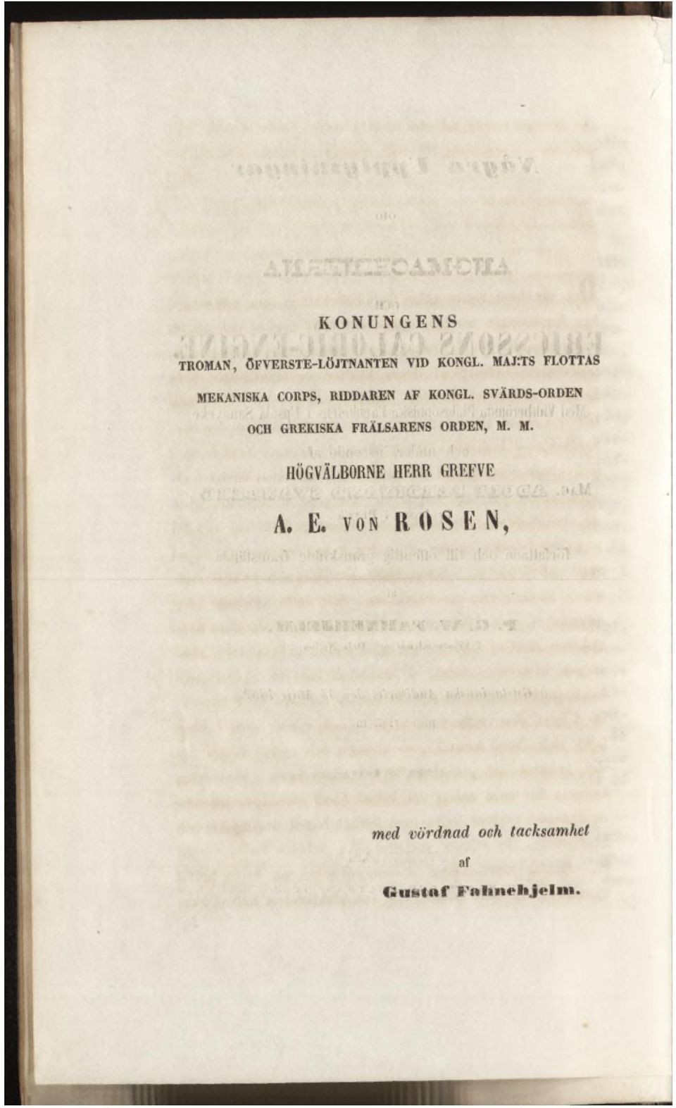 '! lii; lliibi Í.. OCH GREKISKA FRÄLSARENS ORDEN, M.