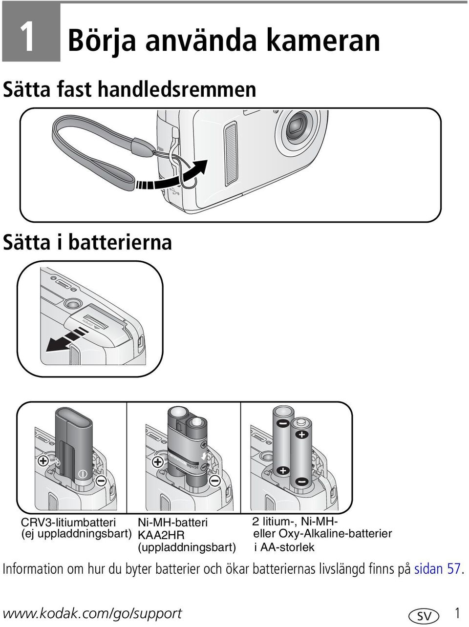 uppladdningsbart) KAA2HR (uppladdningsbart) i AA-storlek Information om hur du