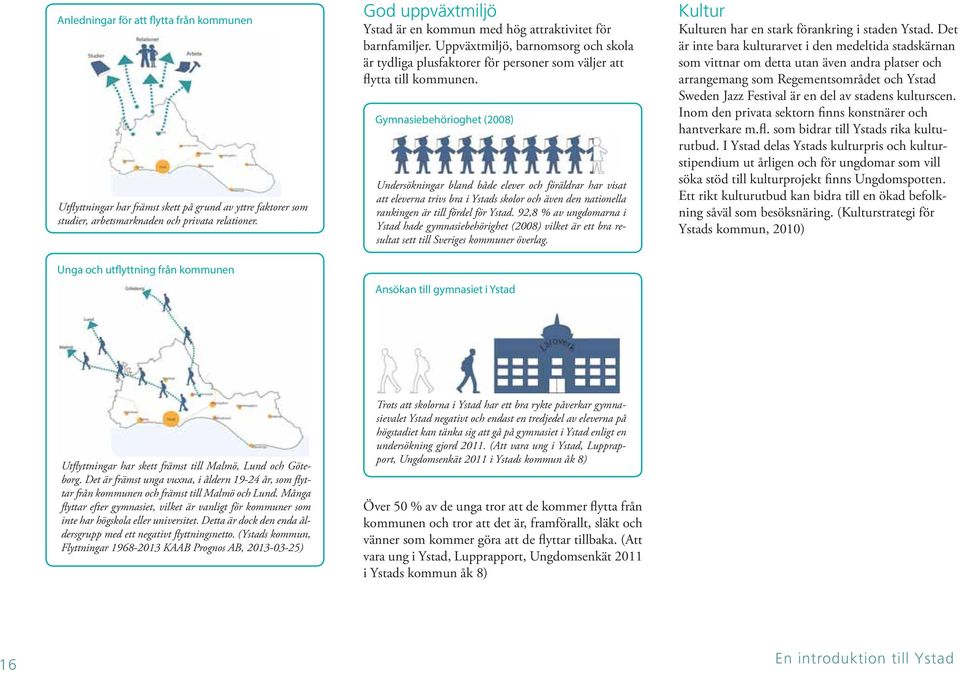 Uppväxtmiljö, barnomsorg och skola är tydliga plusfaktorer för personer som väljer att flytta till kommunen.