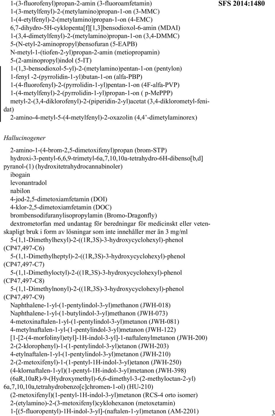 (metiopropamin) 5-(2-aminopropyl)indol (5-IT) 1-(1,3-bensodioxol-5-yl)-2-(metylamino)pentan-1-on (pentylon) 1-fenyl -2-(pyrrolidin-1-yl)butan-1-on (alfa-pbp)