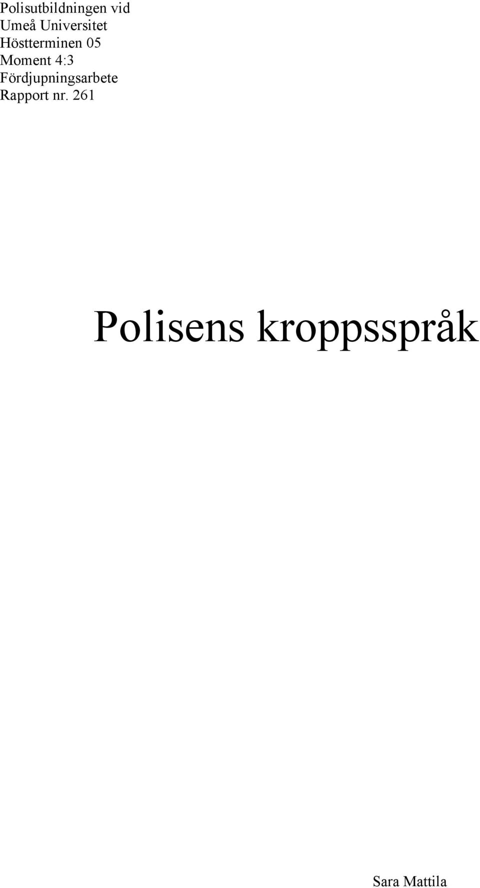 kroppsspråk