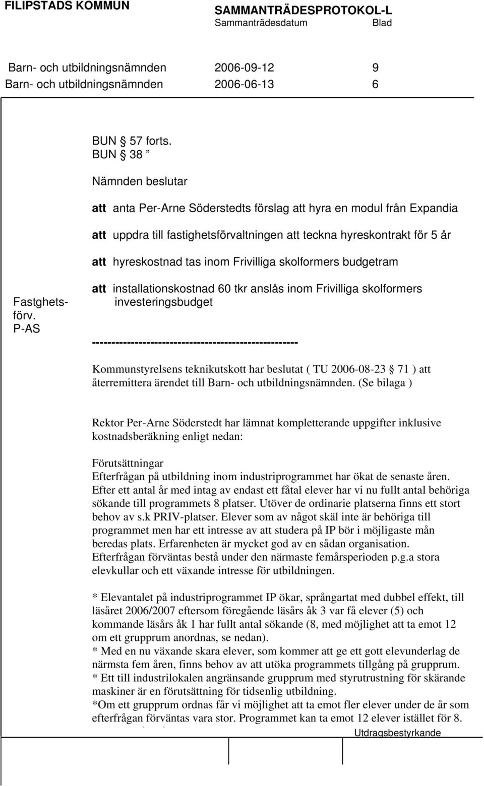 budgetram Fastghetsförv.