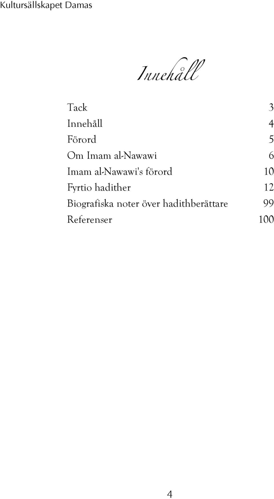 al-nawawi's förord 10 Fyrtio hadither 12