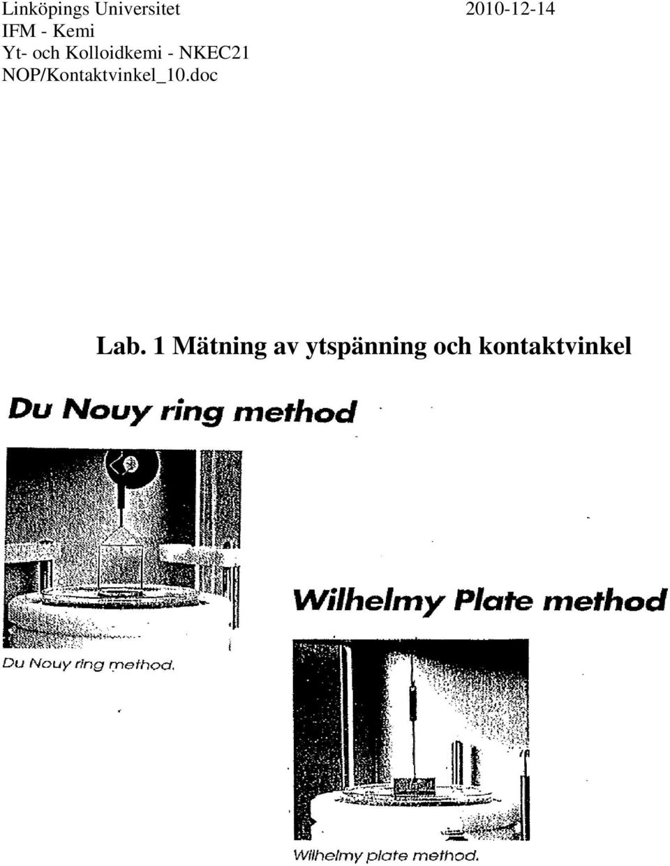 NKEC21 NOP/Kontaktvinkel_10.doc Lab.