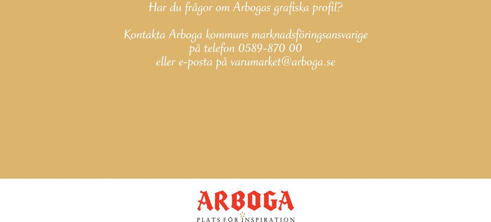 Kontakta Arboga kommuns