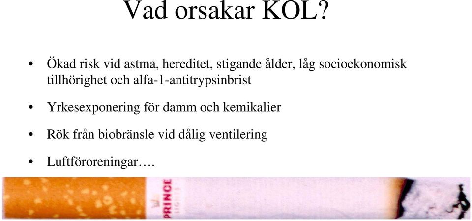 socioekonomisk tillhörighet och alfa-1-antitrypsinbrist