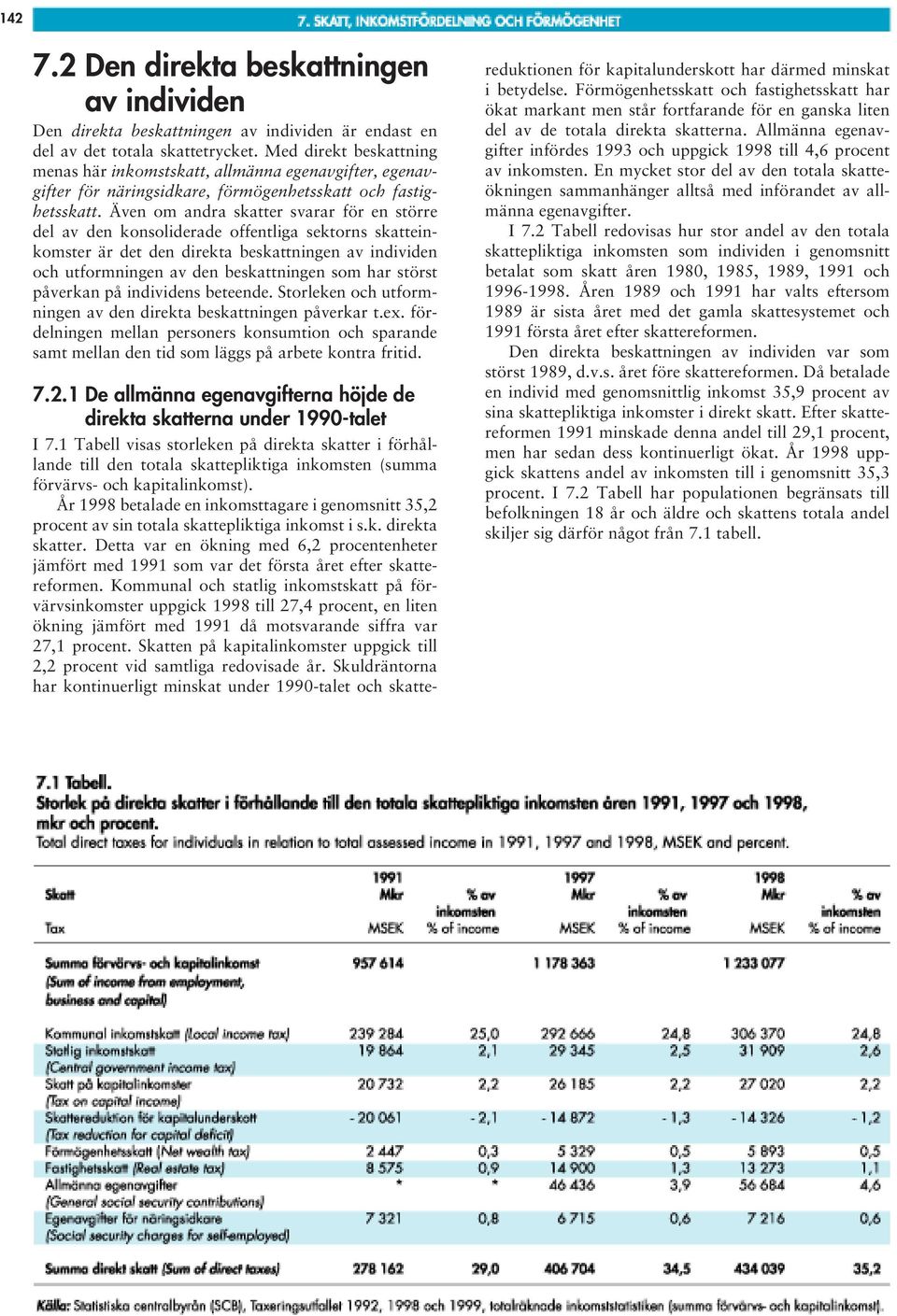 Även om andra skatter svarar för en större del av den konsoliderade offentliga sektorns skatteinkomster är det den direkta beskattningen av individen och utformningen av den beskattningen som har