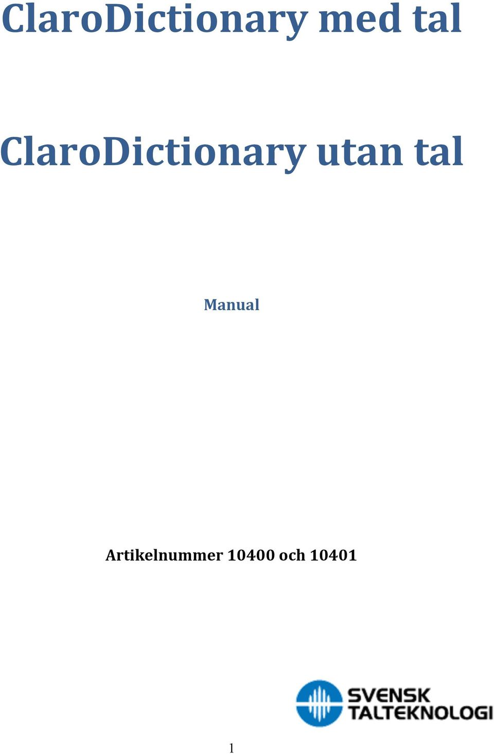 utan tal Manual