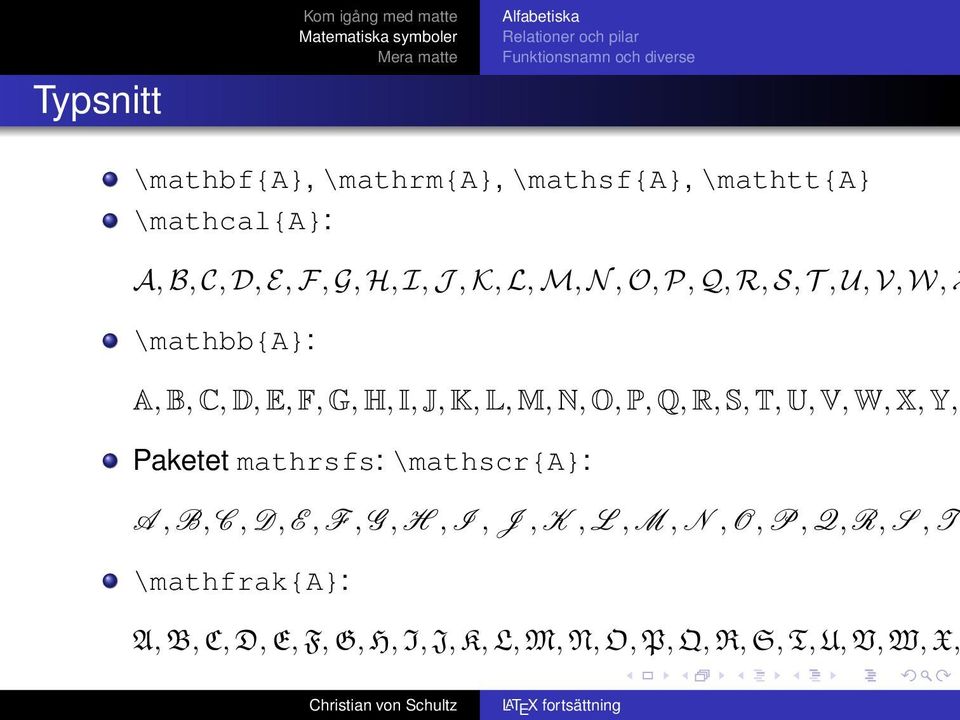 Q, R, S, T, U, V, W, X, Y, Paketet mathrsfs: \mathscr{a}: A, B, C, D, E, F, G, H, I, J, K, L, M, N,