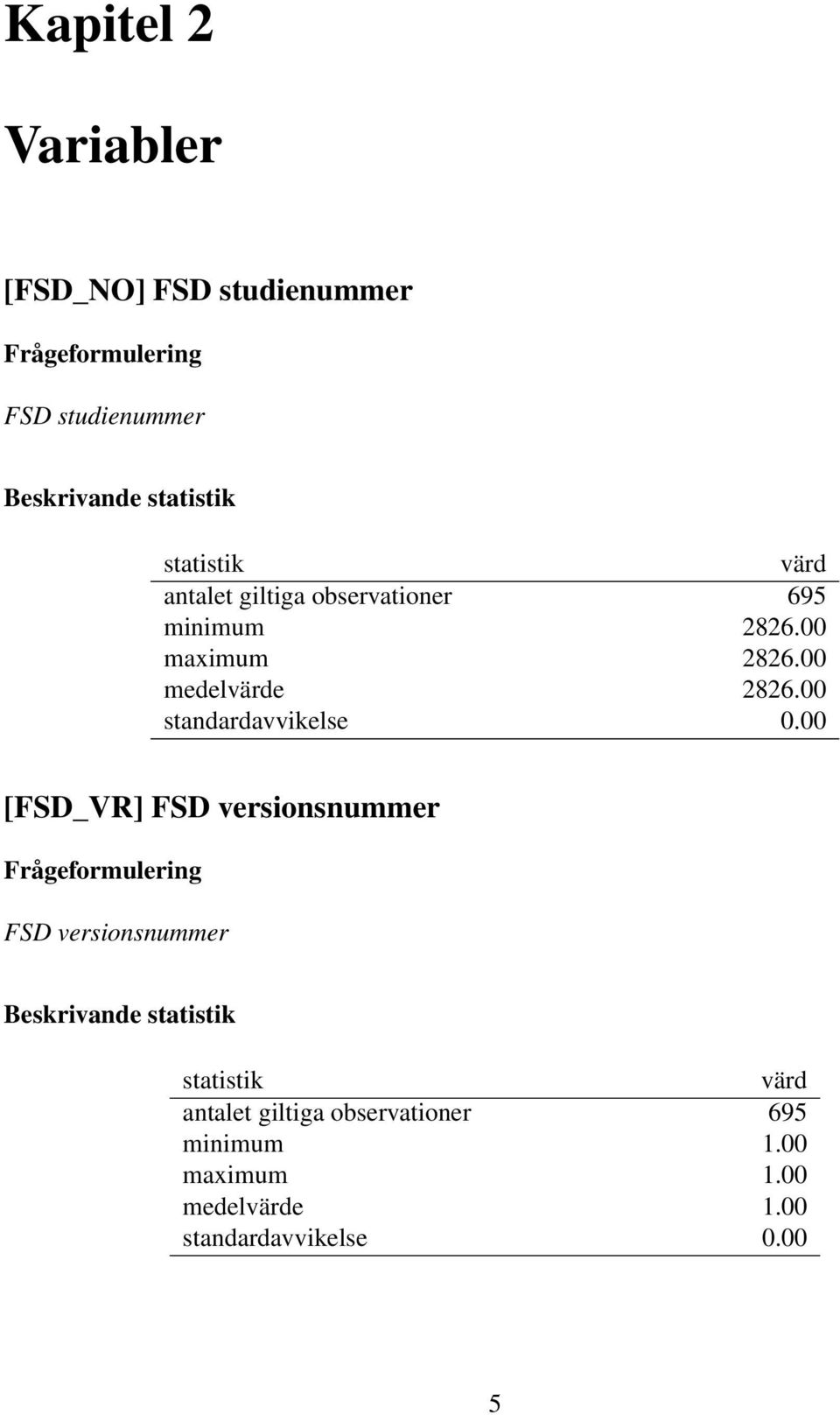 00 standardavvikelse 0.