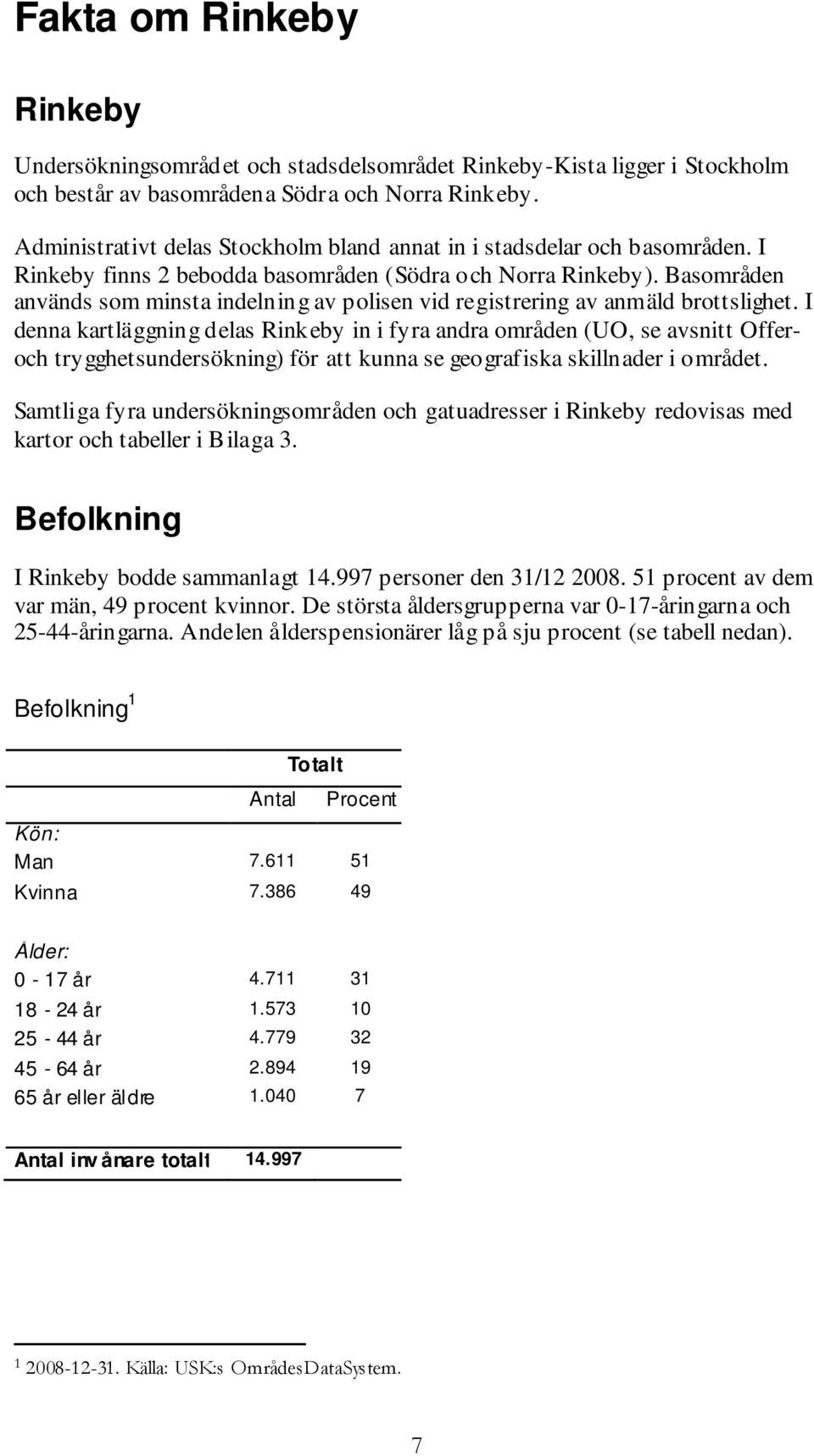 Basområden används som minsta indelning av polisen vid registrering av anmäld brottslighet.