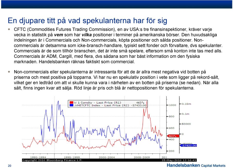 Noncommercials är detsamma som icke-bransch-handlare, typiskt sett fonder och förvaltare, dvs spekulanter.