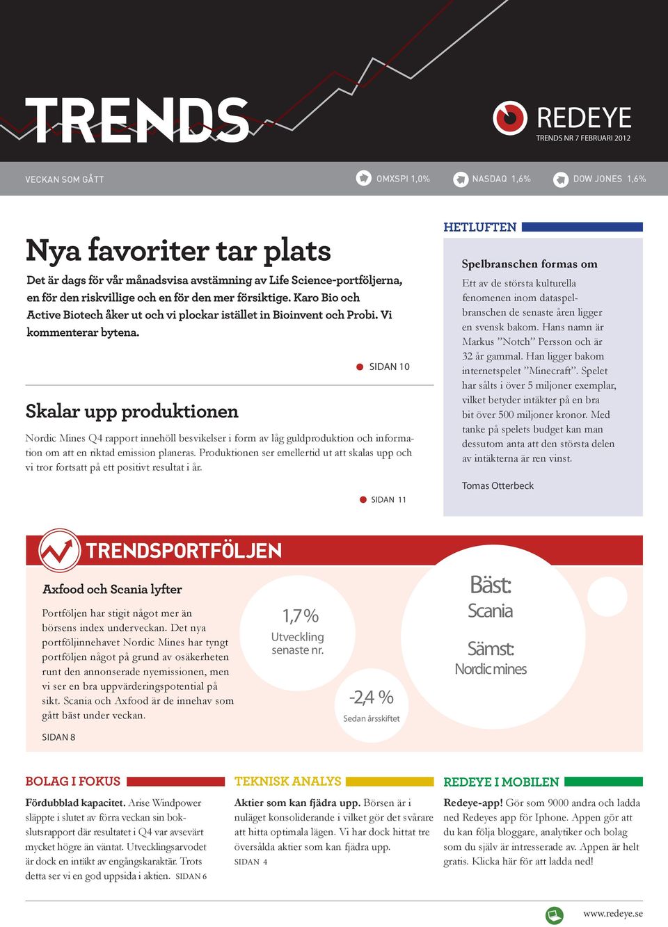 Skalar upp produktionen SIDAN 10 Nordic Mines Q4 rapport innehöll besvikelser i form av låg guldproduktion och information om att en riktad emission planeras.