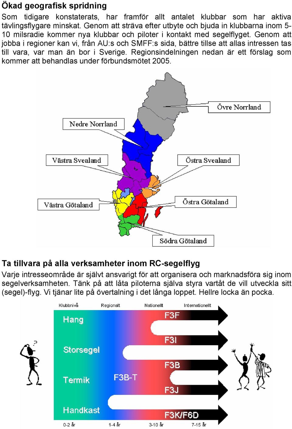 Genom att jobba i regioner kan vi, från AU:s och SMFF:s sida, bättre tillse att allas intressen tas till vara, var man än bor i Sverige.