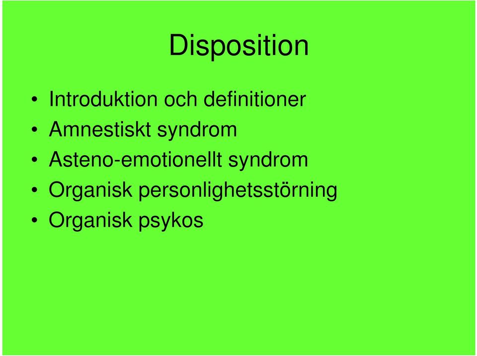 Asteno-emotionellt syndrom