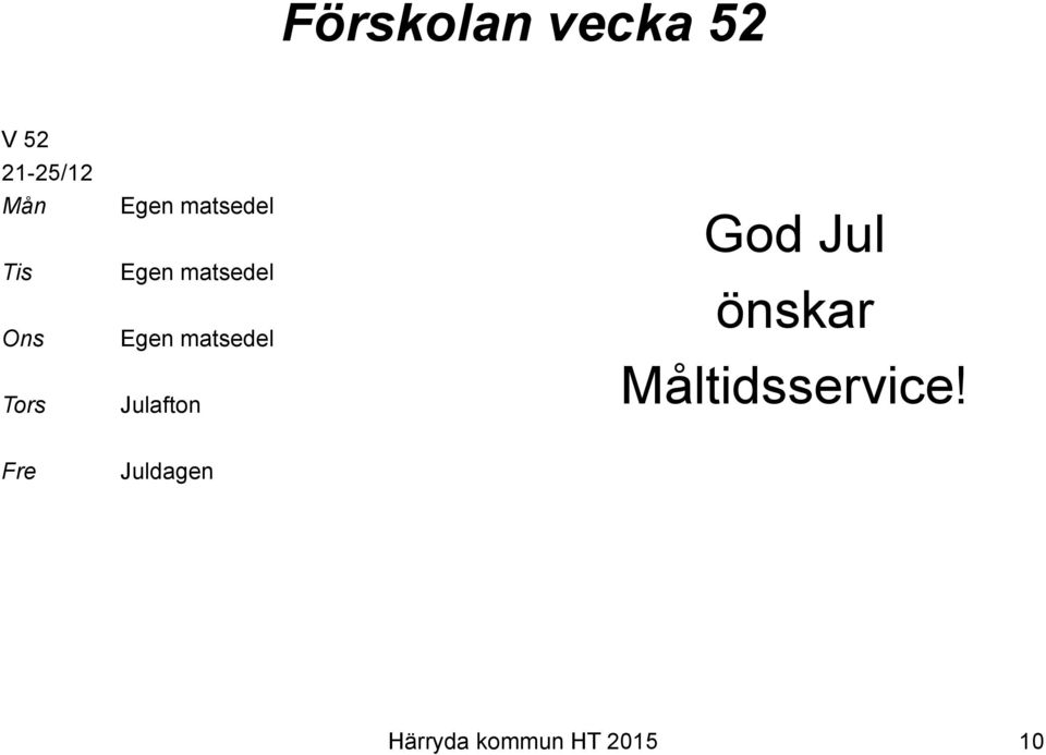 God Jul önskar