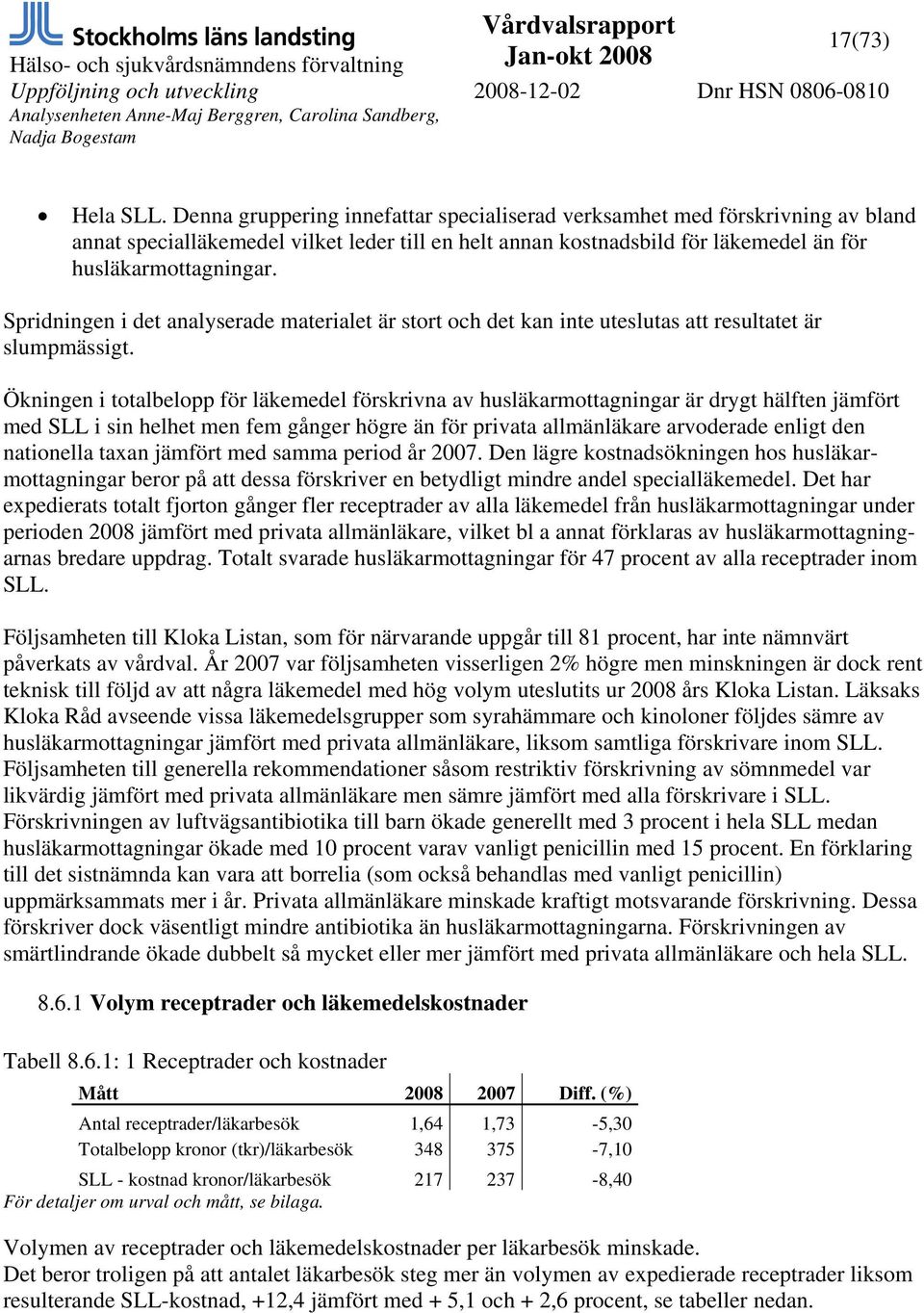 Spridningen i det analyserade materialet är stort och det kan inte uteslutas att resultatet är slumpmässigt.