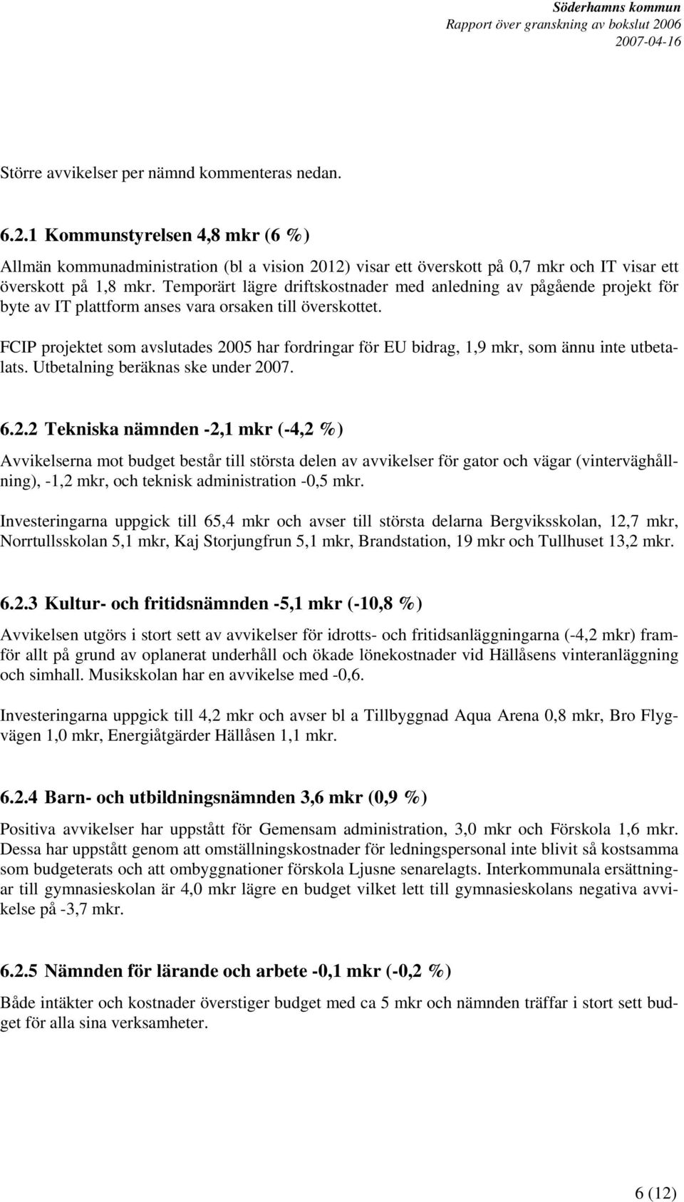 FCIP projektet som avslutades 20