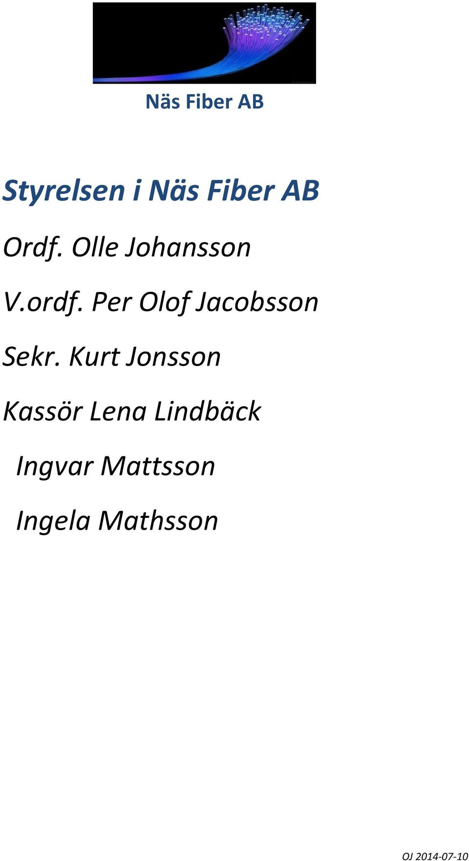 Per Olof Jacobsson Sekr.