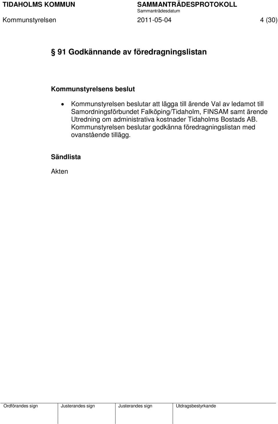 Samordningsförbundet Falköping/Tidaholm, FINSAM samt ärende Utredning om