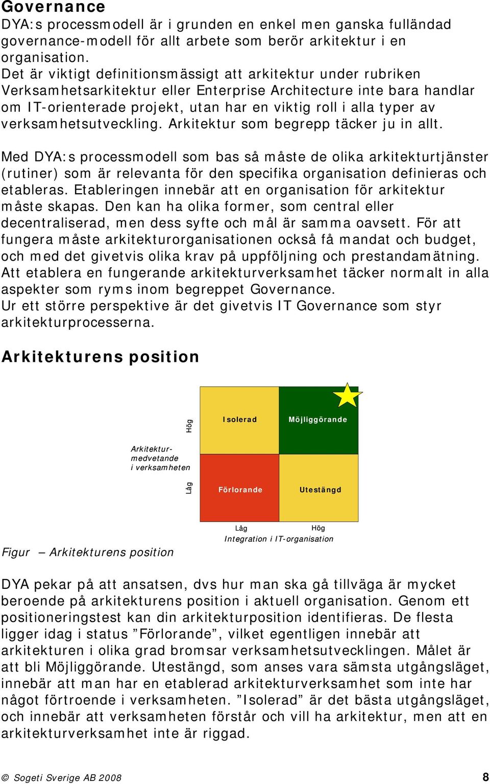 av verksamhetsutveckling. Arkitektur som begrepp täcker ju in allt.