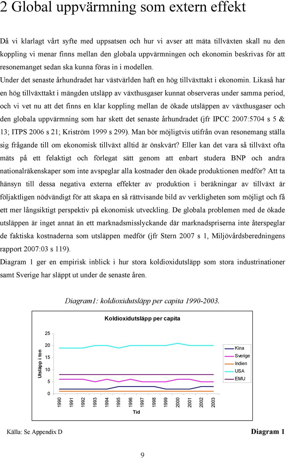 Likaså har en hög tillväxttakt i mängden utsläpp av växthusgaser kunnat observeras under samma period, och vi vet nu att det finns en klar koppling mellan de ökade utsläppen av växthusgaser och den