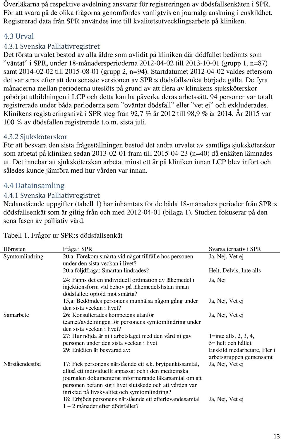 Urval 4.3.