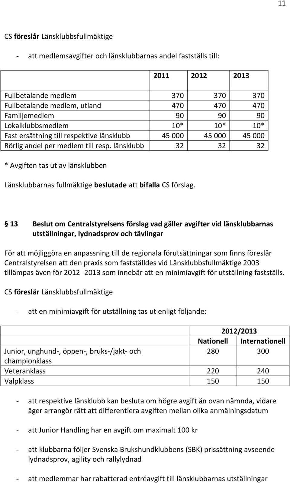 länsklubb 32 32 32 * Avgiften tas ut av länsklubben Länsklubbarnas fullmäktige beslutade att bifalla CS förslag.