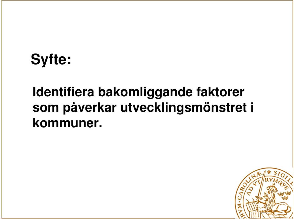 faktorer som påverkar