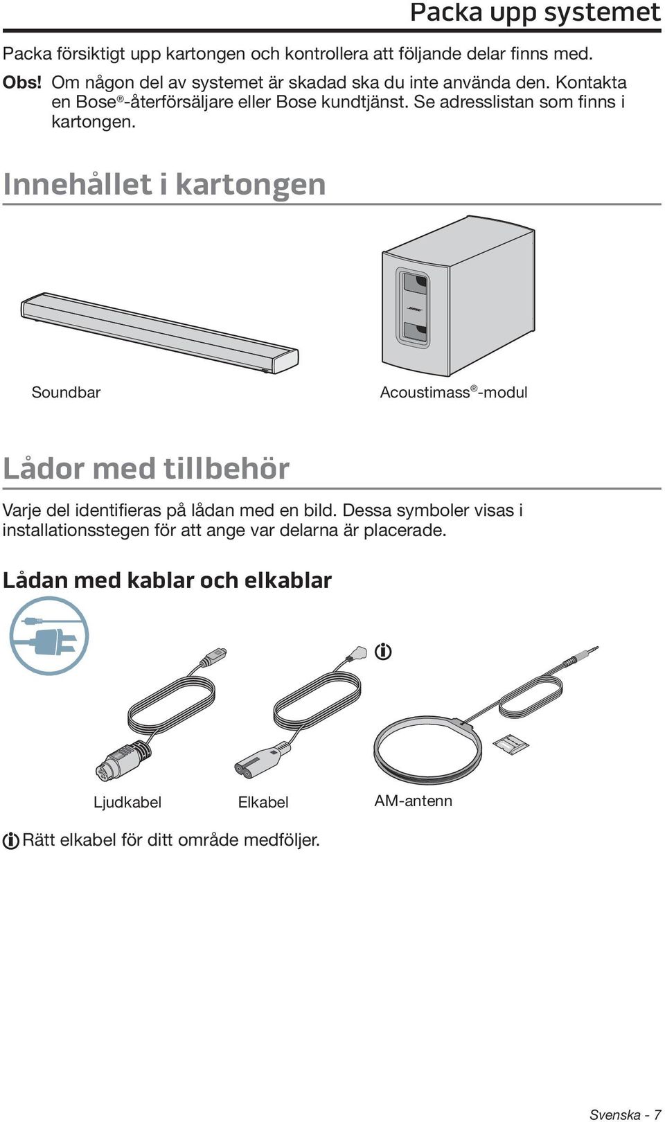 Se adresslistan som finns i kartongen.