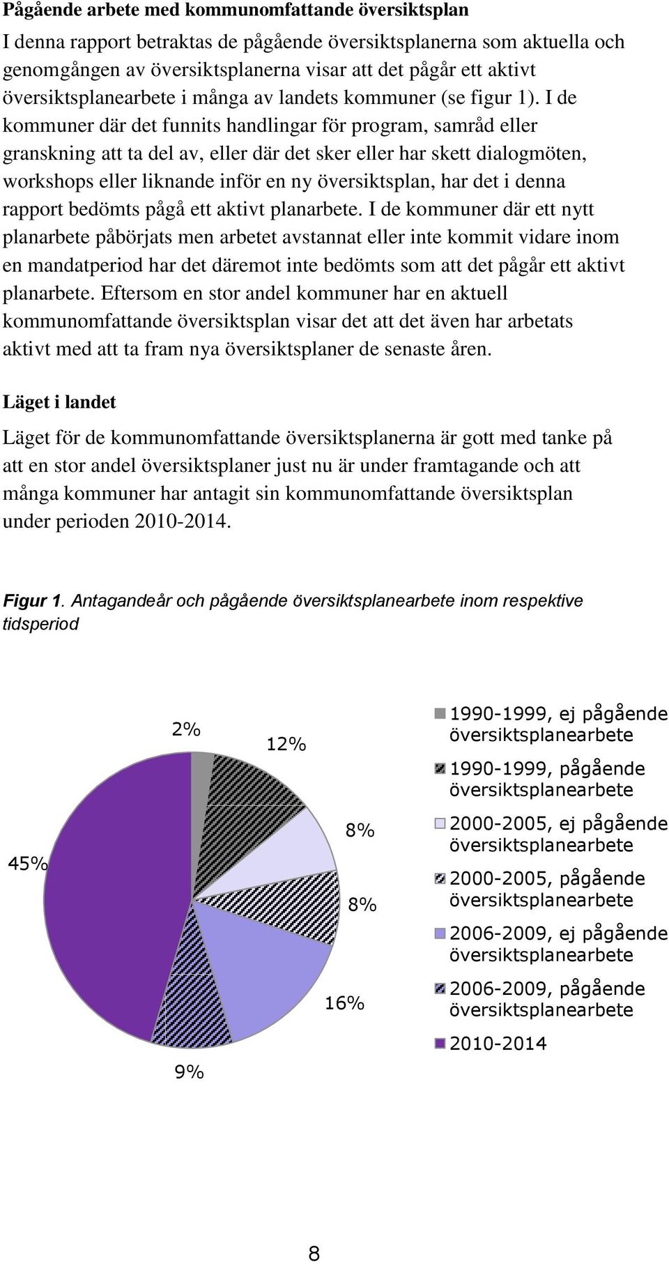 I de kommuner där det funnits handlingar för program, samråd eller granskning att ta del av, eller där det sker eller har skett dialogmöten, workshops eller liknande inför en ny översiktsplan, har