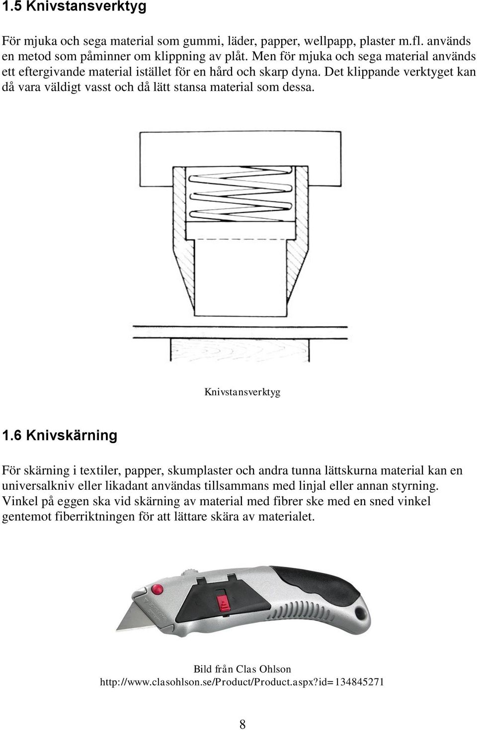 Knivstansverktyg 1.