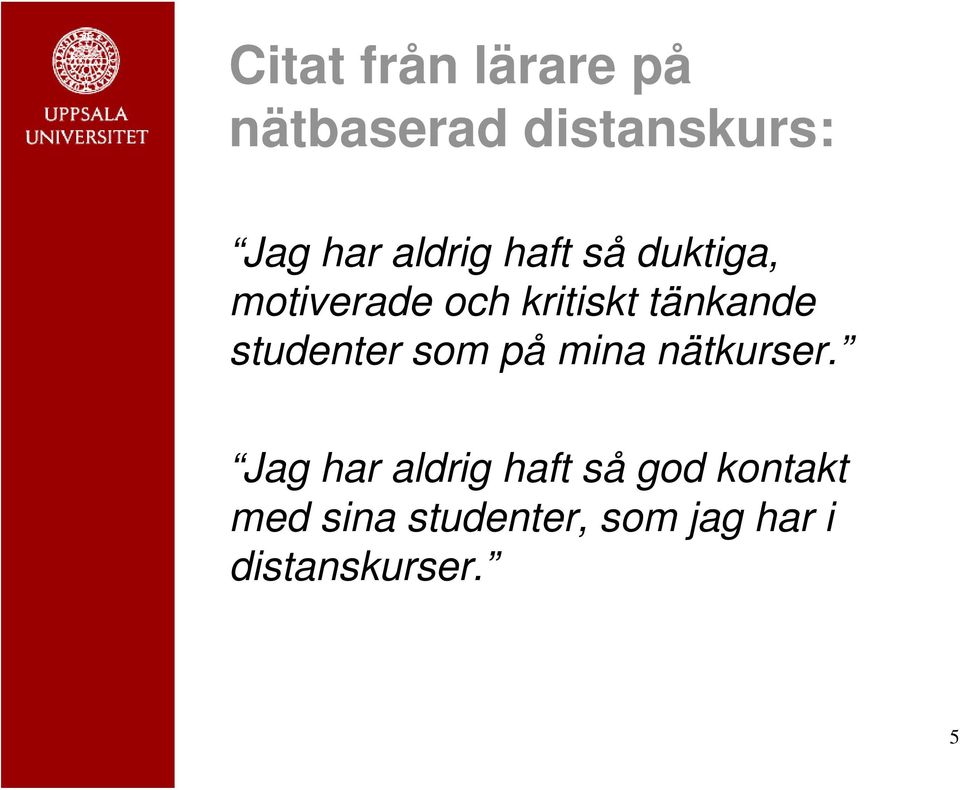 studenter som på mina nätkurser.