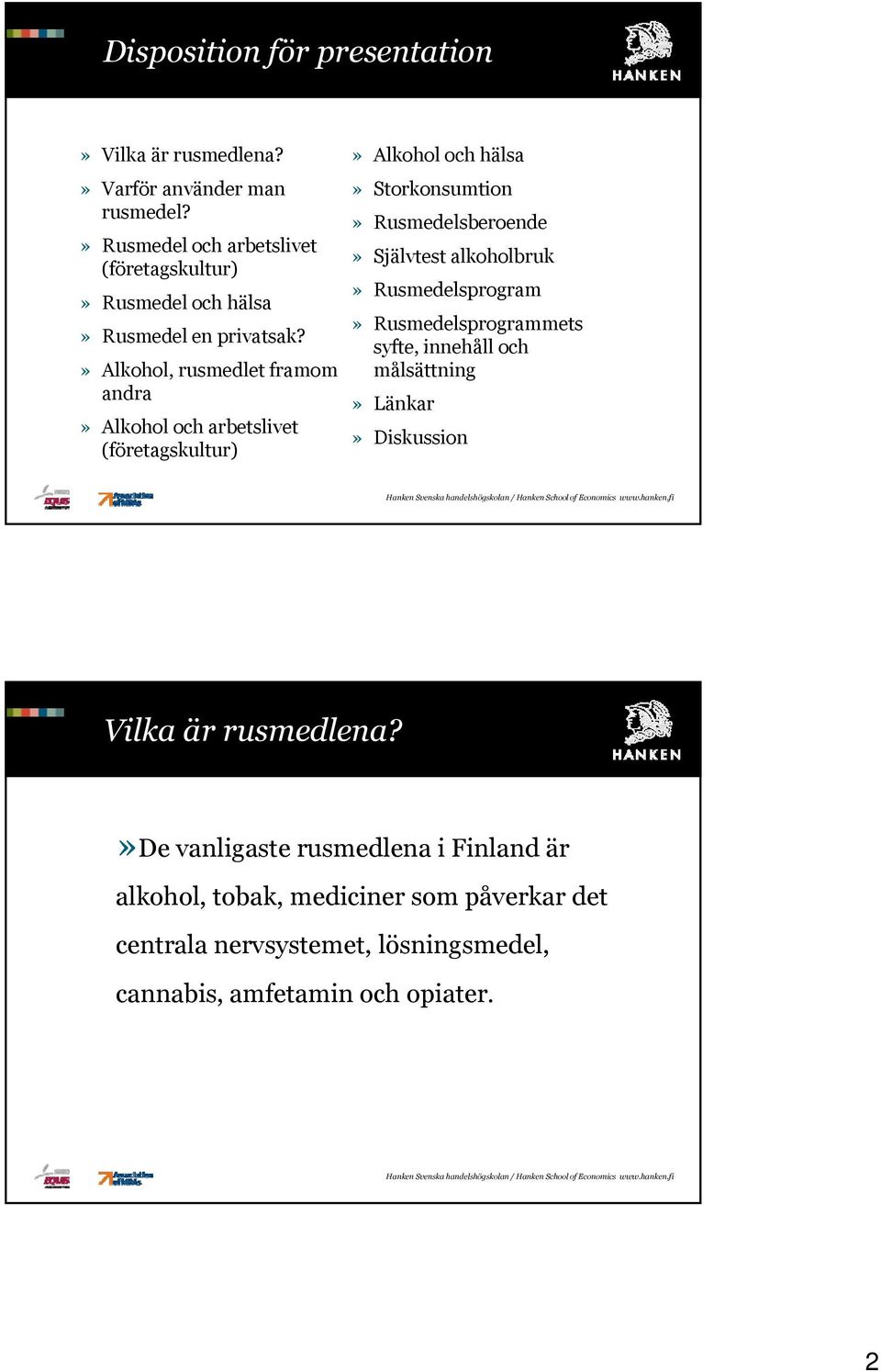 » Alkohol, rusmedlet framom andra» Alkohol och arbetslivet (företagskultur)» Storkonsumtion» Rusmedelsberoende» Självtest alkoholbruk»