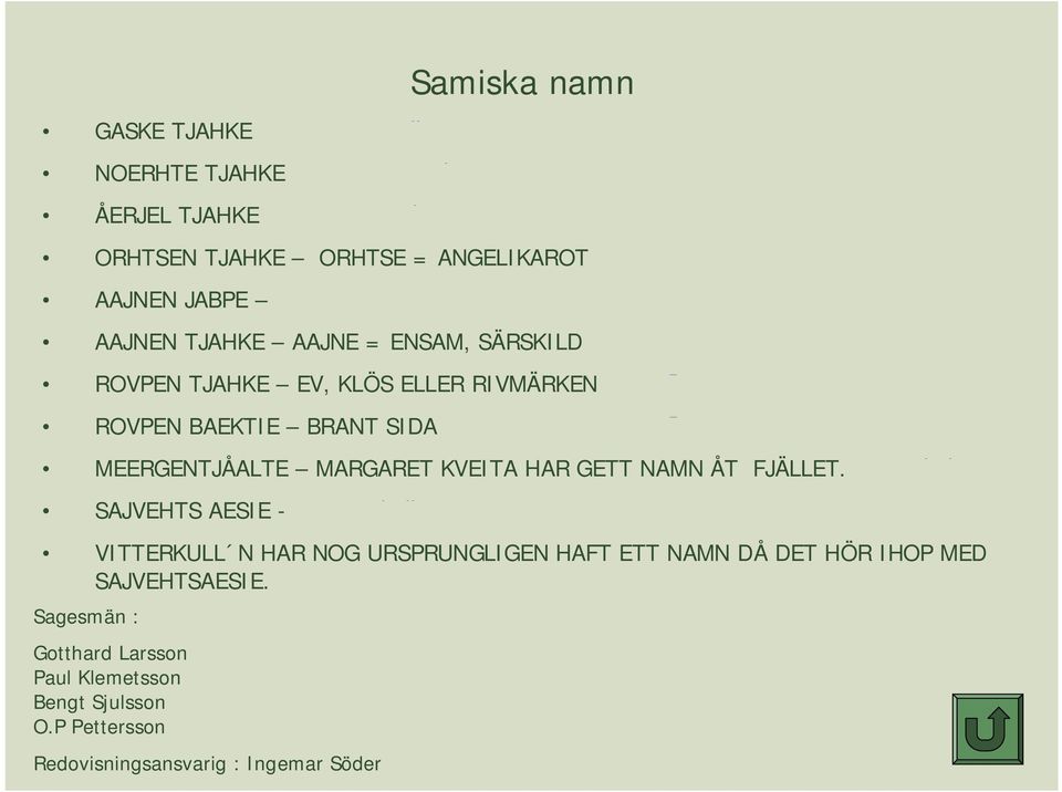 KVEITA HAR GETT NAMN ÅT FJÄLLET.