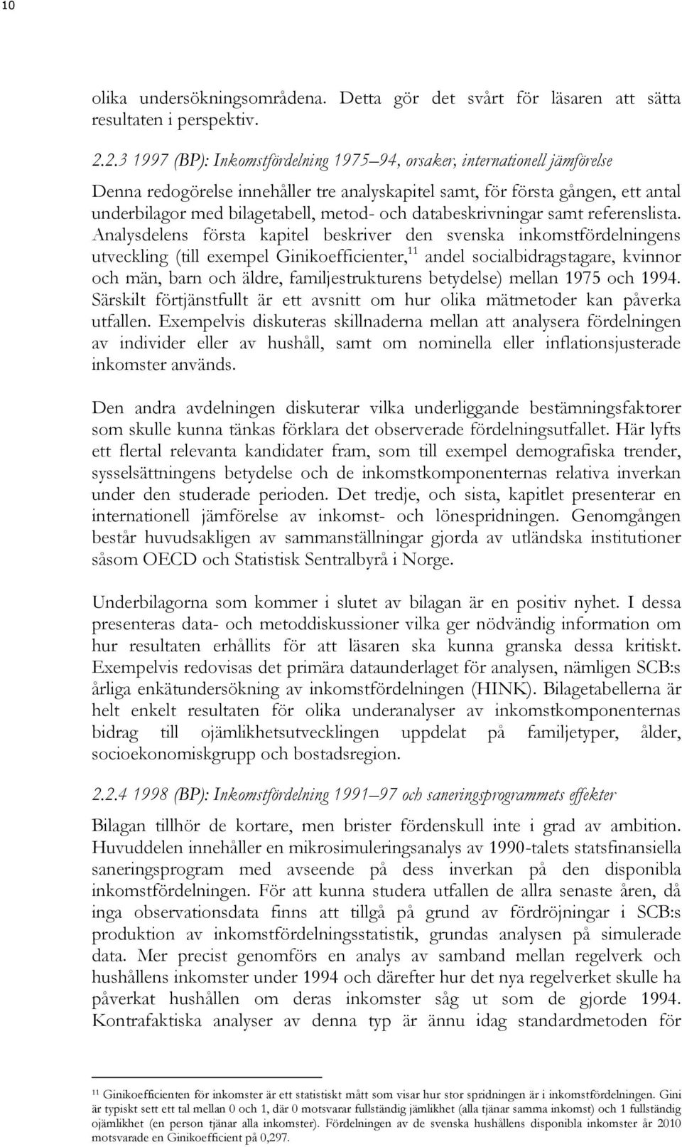 och databeskrivningar samt referenslista.