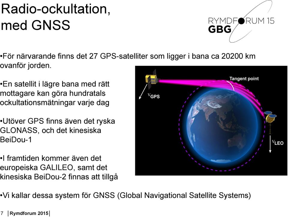 finns även det ryska GLONASS, och det kinesiska BeiDou-1 I framtiden kommer även det europeiska GALILEO,